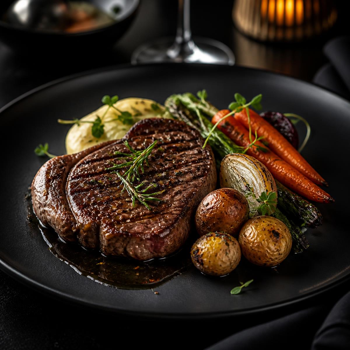 Grilled steak