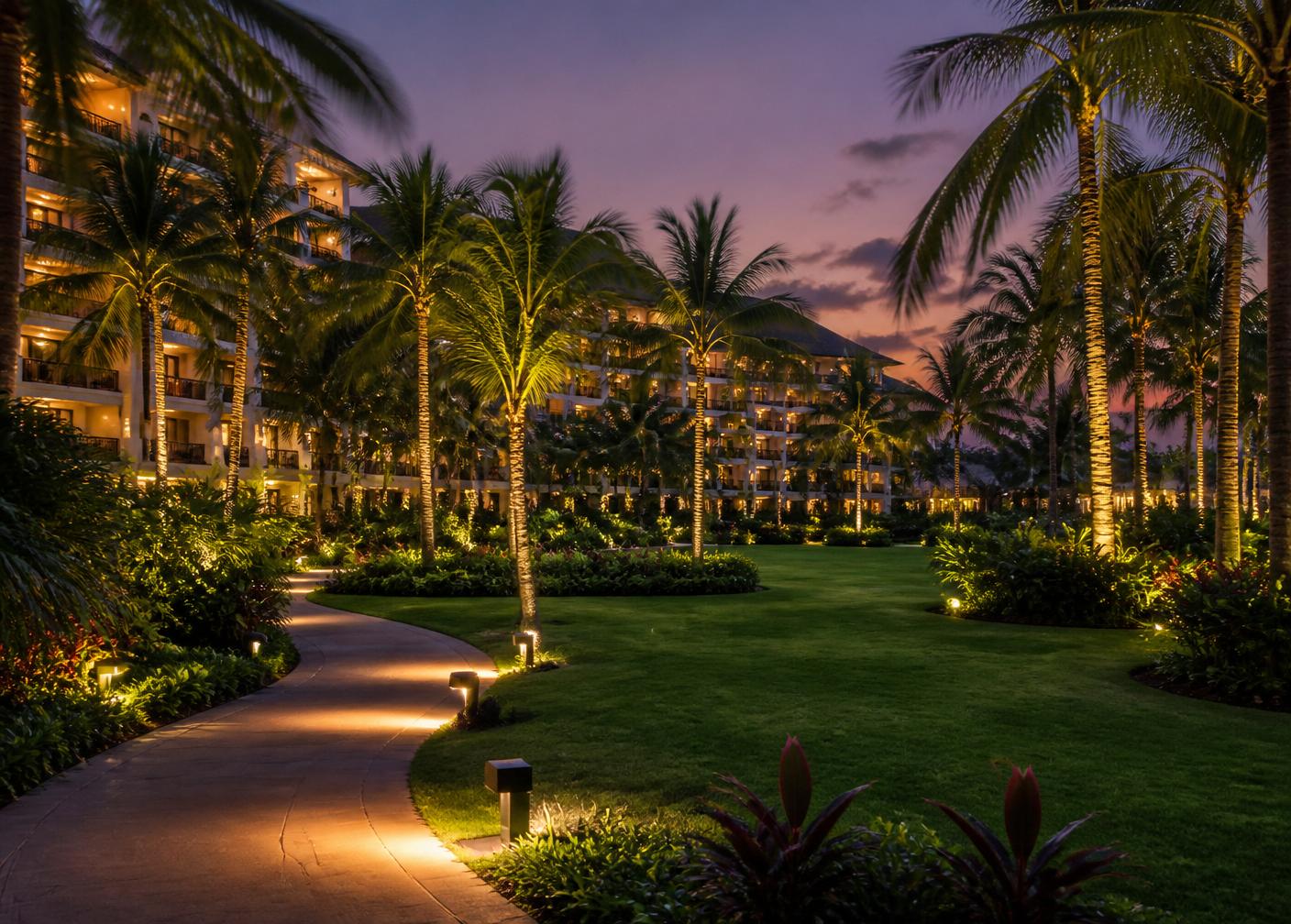 Hotel garden